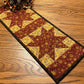 Primitive Farmhouse Autumn Star Table Runner Item #1932