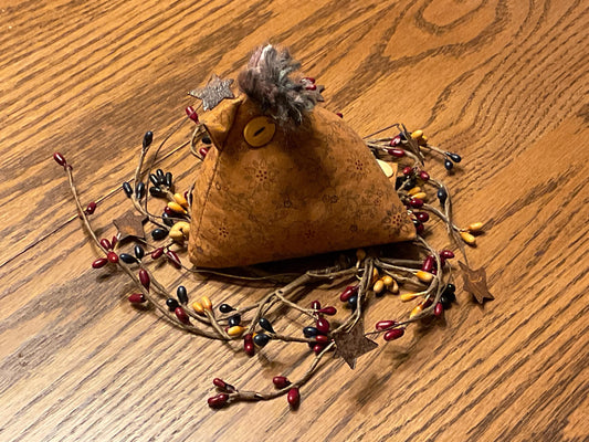 Primitive Farmhouse Chicken Pin Cushion, Shelf Sitter, Basket Filler Item #1935