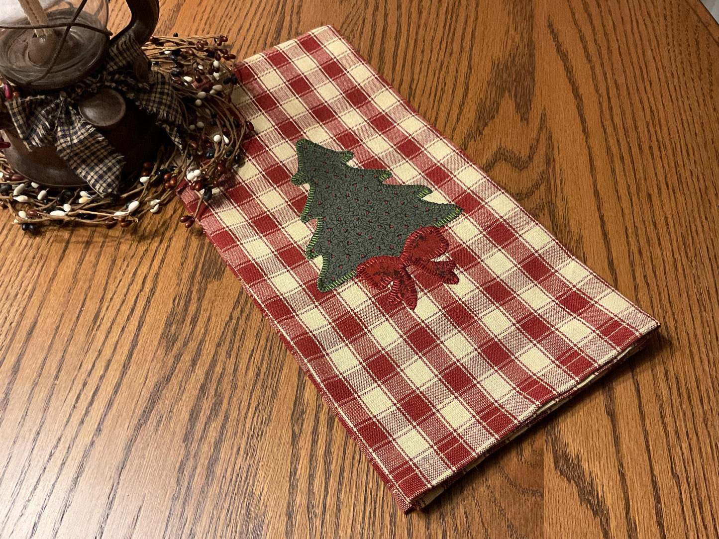 Christmas Primitive Farmhouse Towel Item #1940