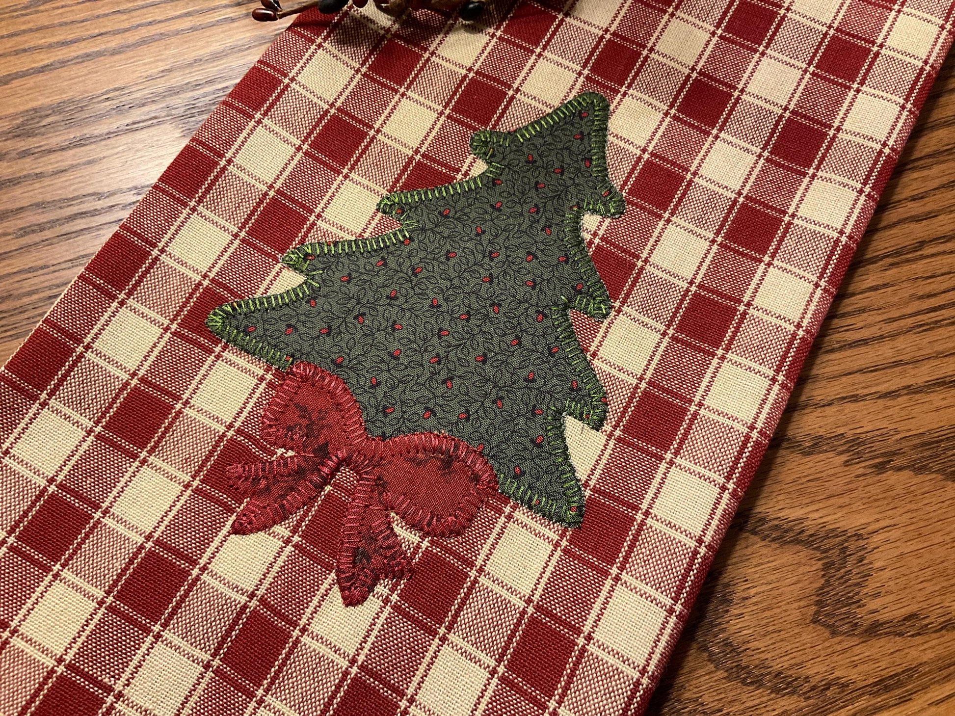 Christmas Primitive Farmhouse Towel Item #1940