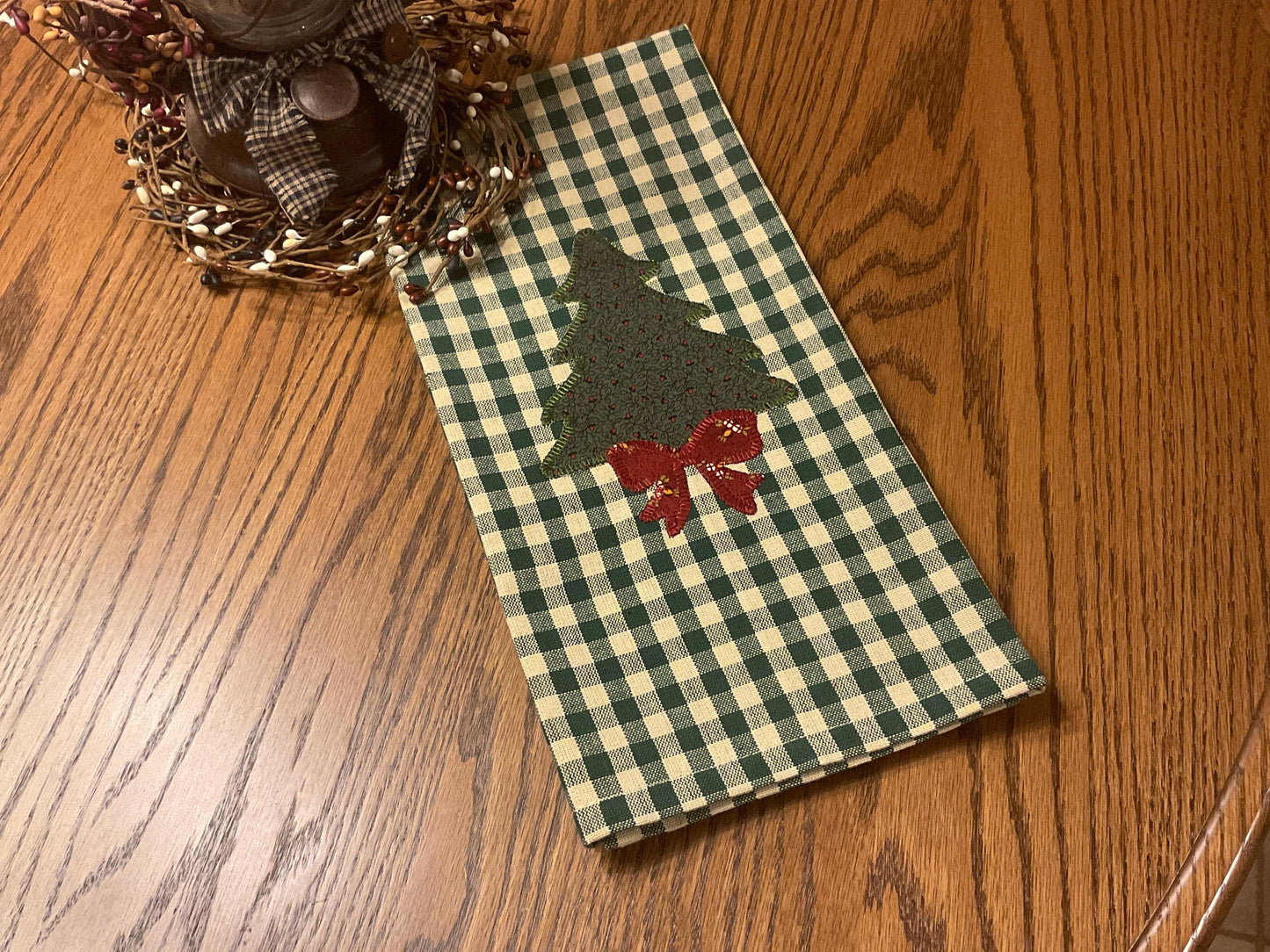 Christmas Primitive Farmhouse Towel Item #1942