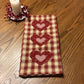 Primitive Farmhouse Valentine Towel Item #1954