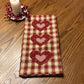 Primitive Farmhouse Valentine Towel Item #1955