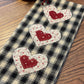 Primitive Farmhouse Valentine Towel Item #1958