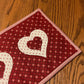 Primitive Farmhouse Valentine Table Topper Item #1962