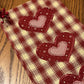 Primitive Farmhouse Valentine Towel Item #1955