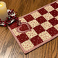 Primitive Farmhouse Valentine Table Runner Item #1964