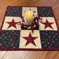 Primitive Farmhouse Americana Star Table Topper Item # 1971