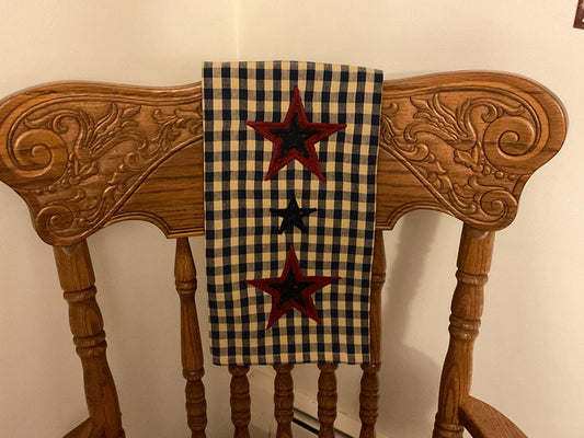 Primitive Farmhouse Autumn Americana Towel Item #1977
