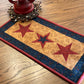 Primitive Farmhouse Americana Table Runner Item #1983