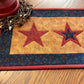 Primitive Farmhouse Americana Table Runner Item #1983