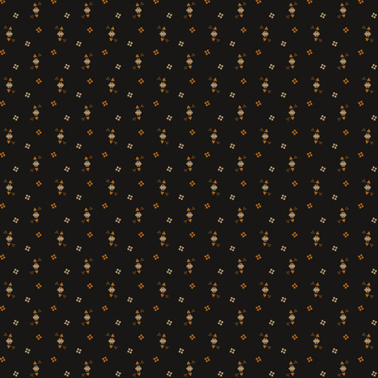 Cheddar and Coal 3 by Pam Buda Black Triangle Dots # R171481D-BLACK