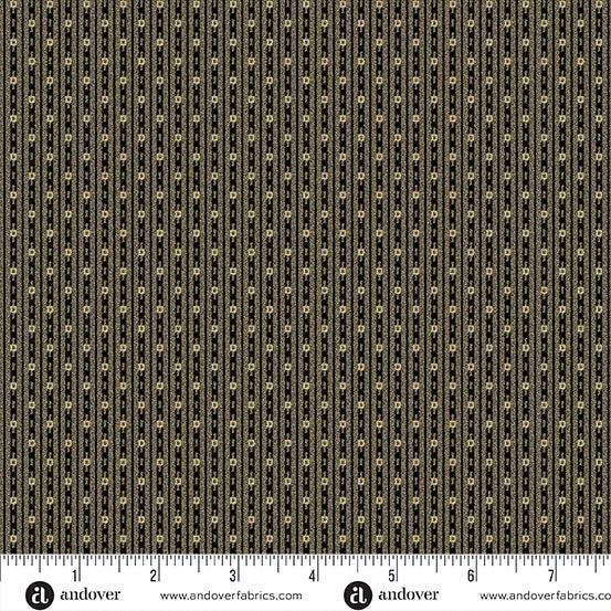 Bridgeport by Jo Morton Black Square Stripes A5608K