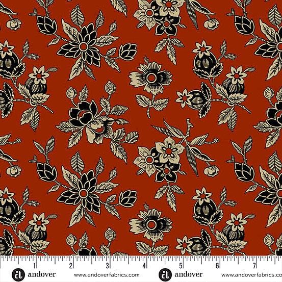 Bridgeport by Jo Morton Red Bridgeport Blooms A5600R