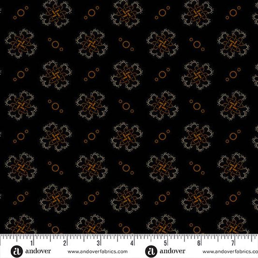 Bridgeport by Jo Morton Black Quatrefoil A5602K