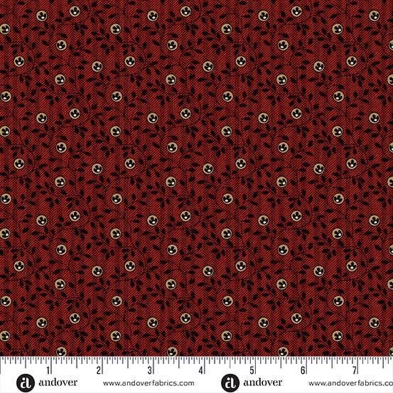 Bridgeport by Jo Morton Red Striped Vine A5603R