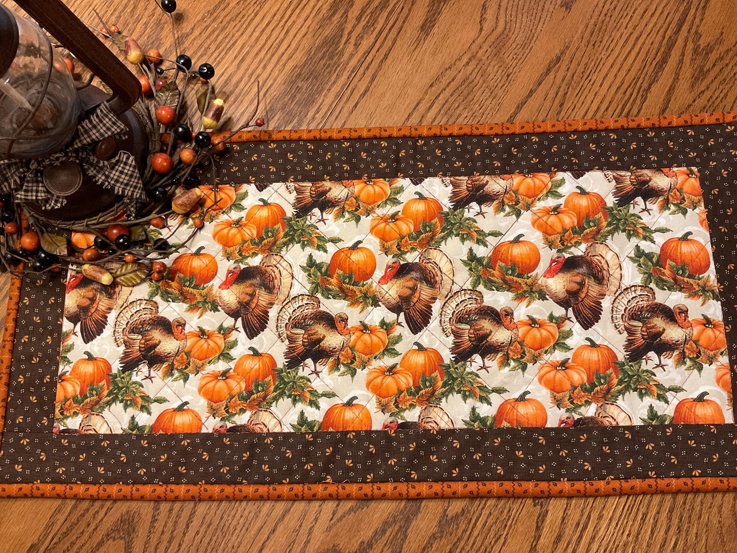 Primitive Farmhouse Thanksgiving Table Runner Item #1989