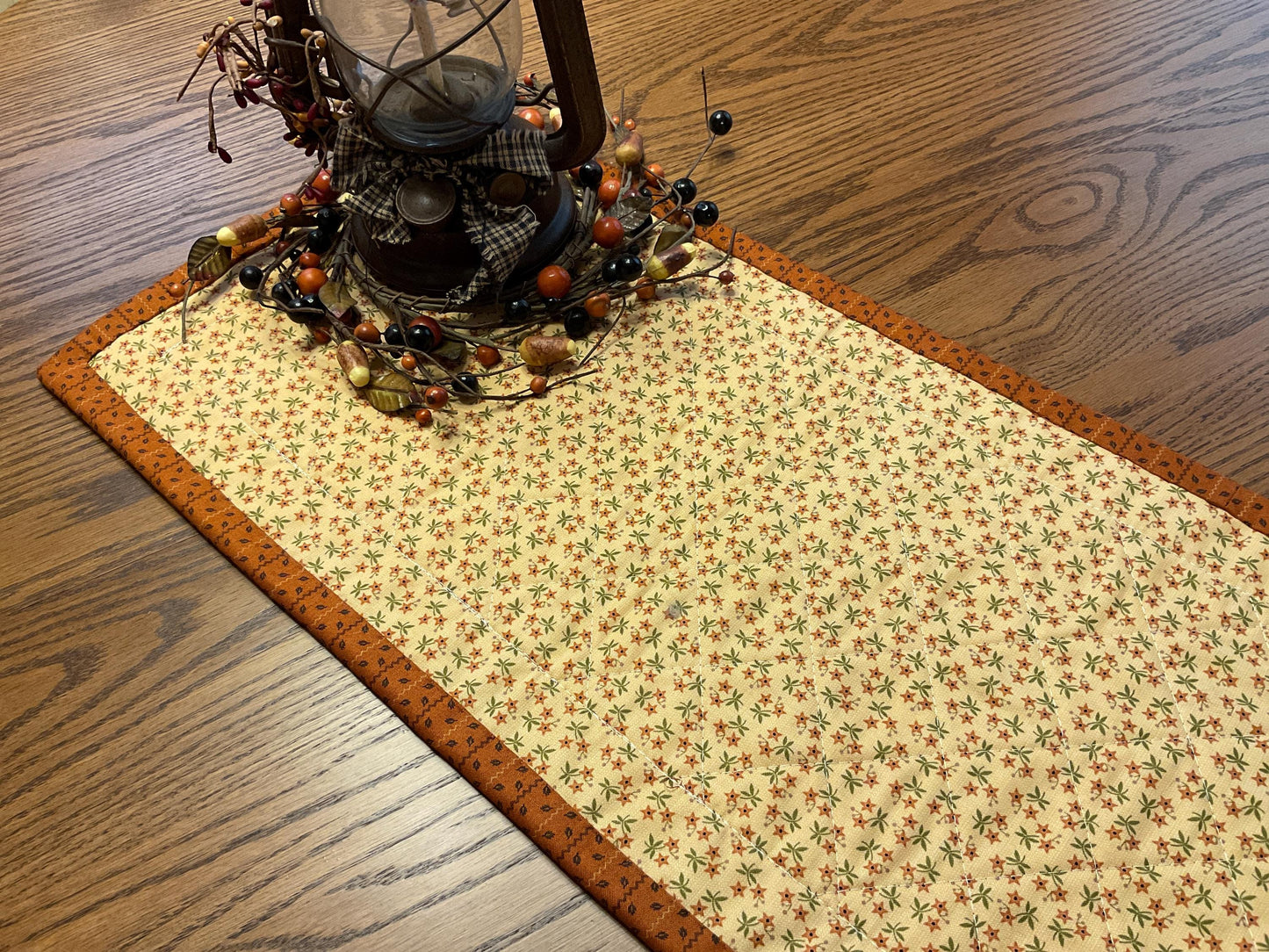 Primitive Farmhouse Thanksgiving Table Runner Item #1989