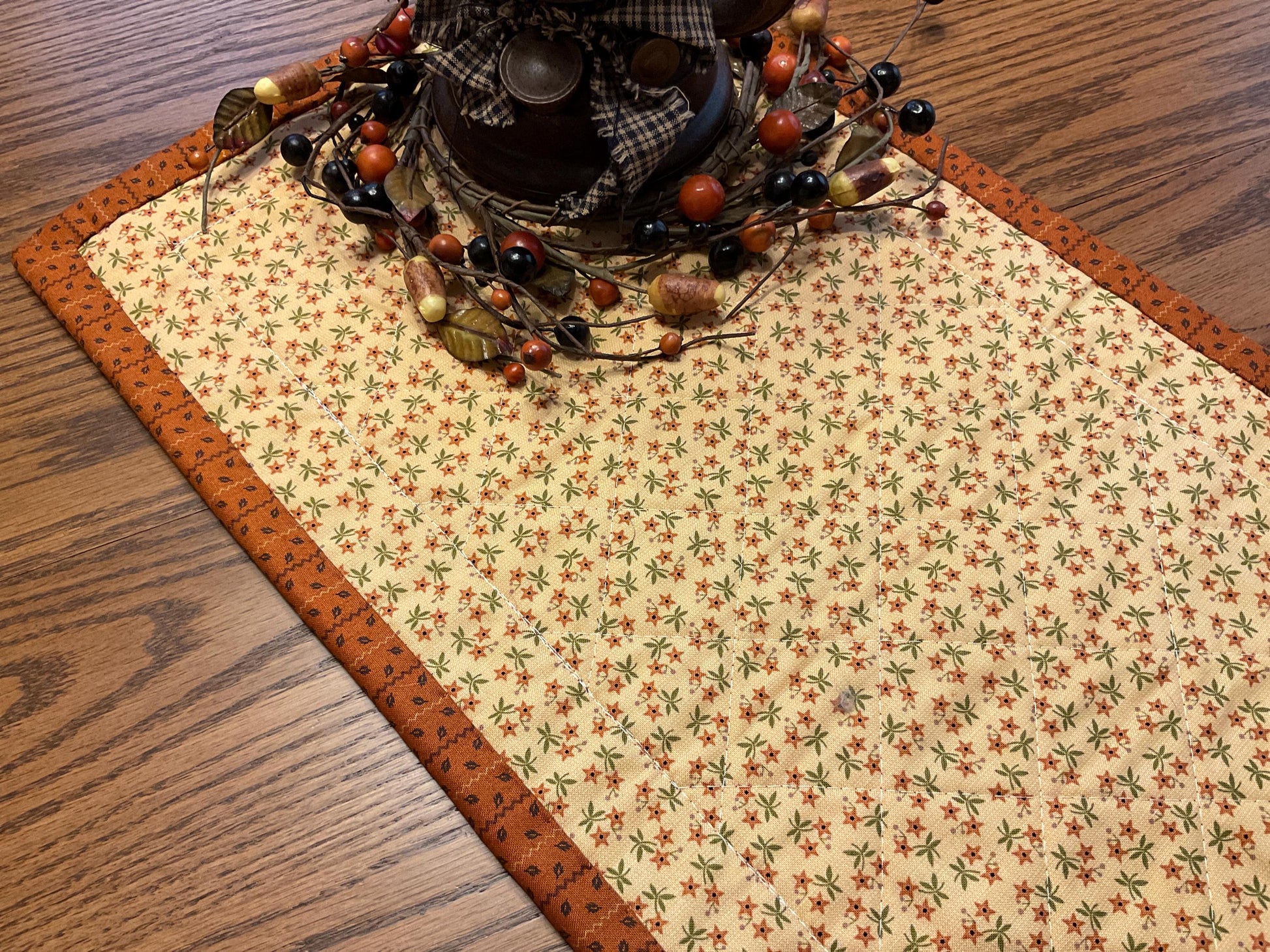 Primitive Farmhouse Thanksgiving Table Runner Item #1989
