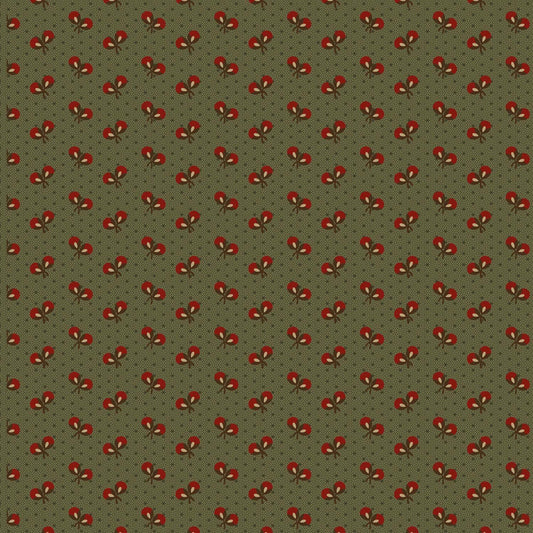 Prairie Dry Goods 2 by Pam Buda Green Flowers & Stars # R171653D-GREEN