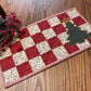 Christmas Primitive Farmhouse Table Runner Item #1991