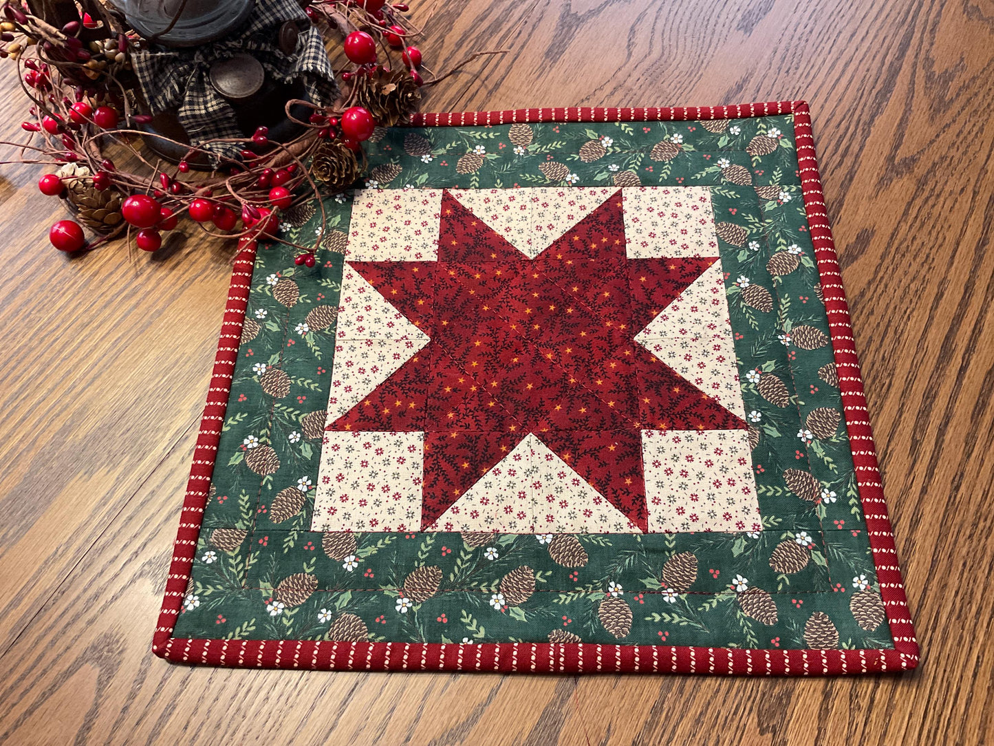 Primitive Farmhouse Christmas Table Topper Item #1997