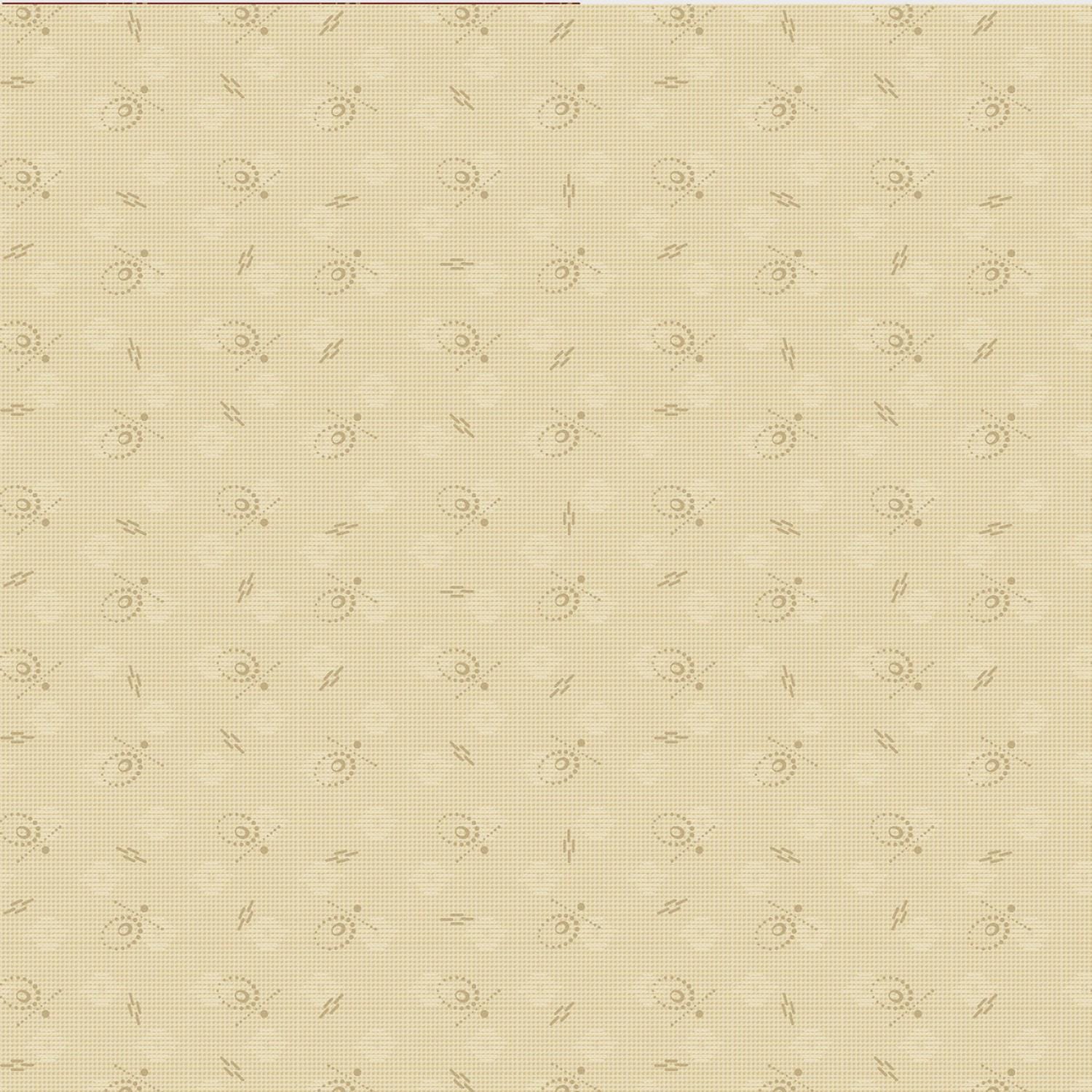 Dear Scarlet by Pam Buda Cream Whimsical Circle # R171632D-CREAM