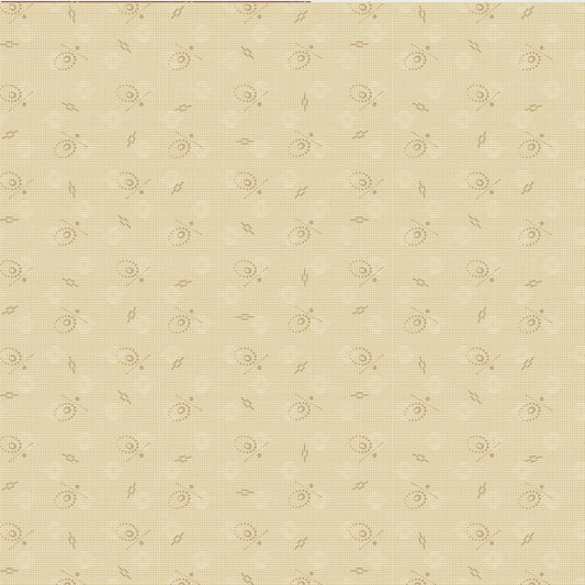 Dear Scarlet by Pam Buda Cream Whimsical Circle # R171632D-CREAM