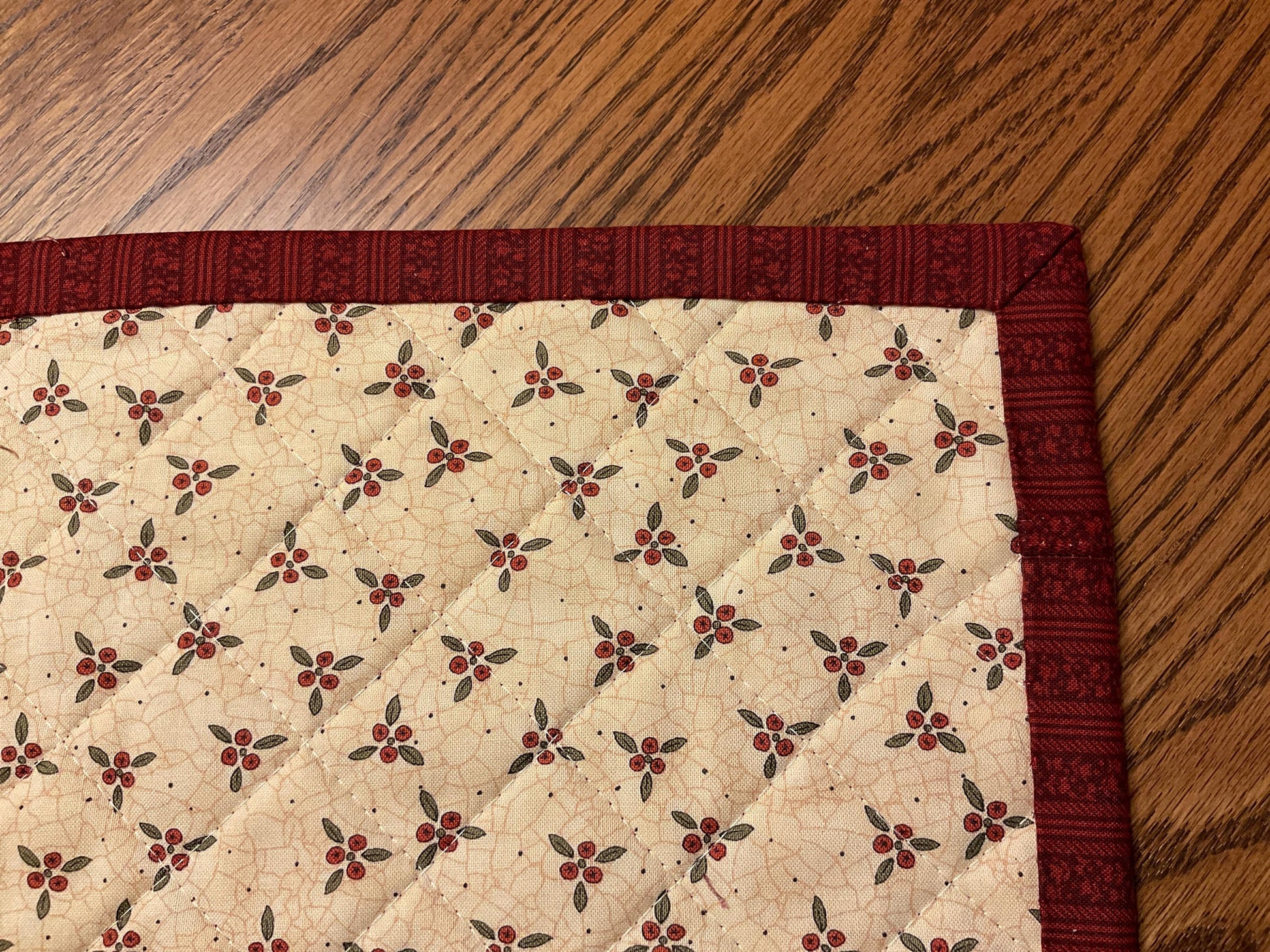 Christmas Primitive Farmhouse Table Runner Item #1996