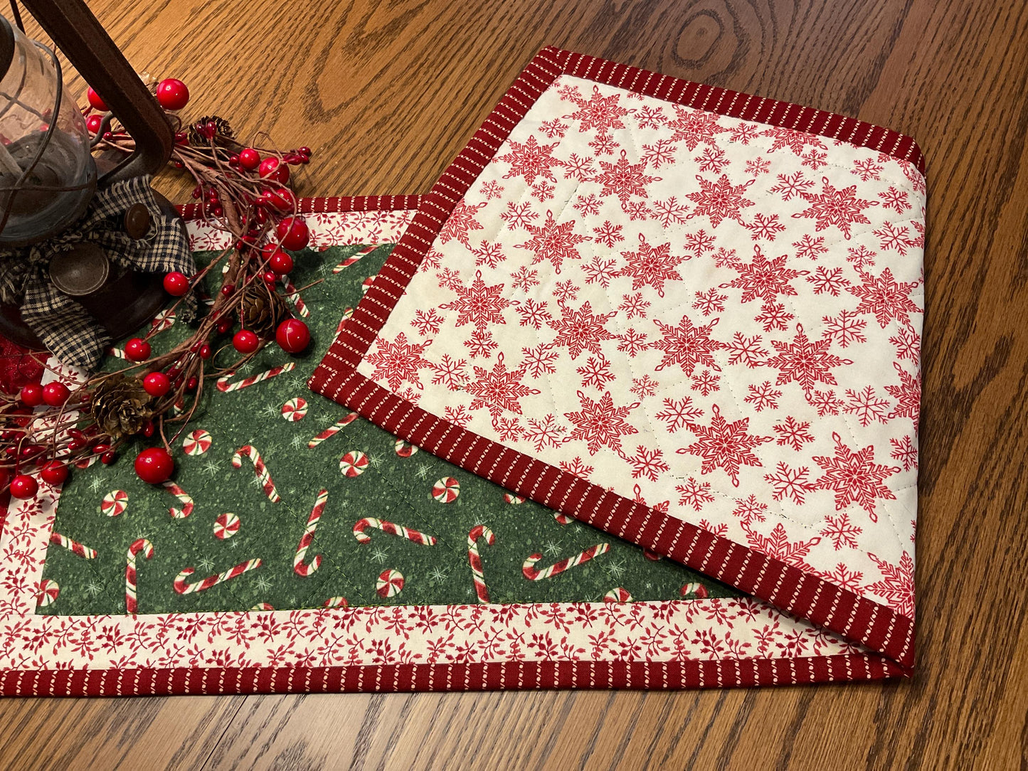 Primitive Farmhouse Christmas Table Runner Item #1999