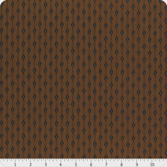 Carolina by Jo Morton Brown Dotty Stripe #A-5319-N