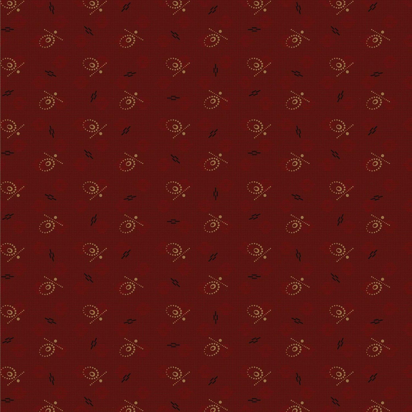 Dear Scarlet by Pam Buda Wine Whimsical Circle # R171632D-WINE