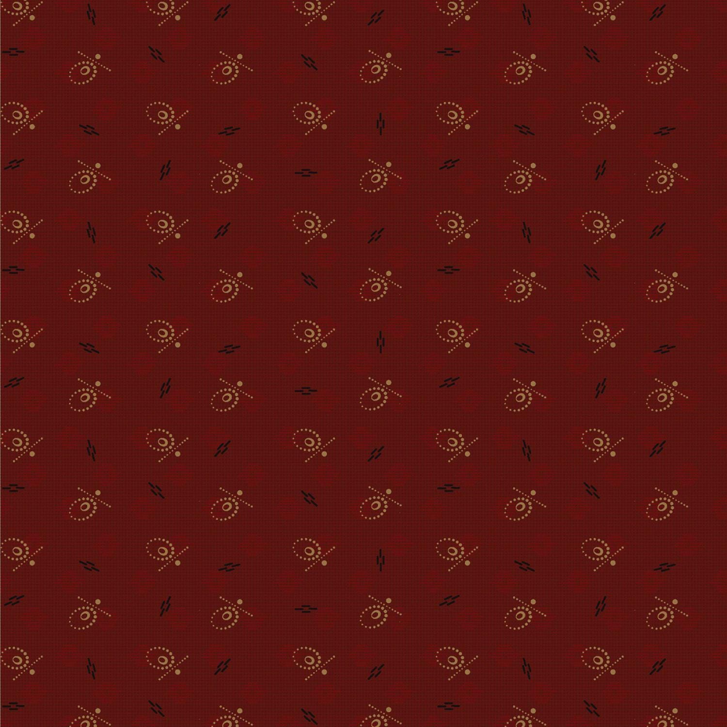 Dear Scarlet by Pam Buda Wine Whimsical Circle # R171632D-WINE