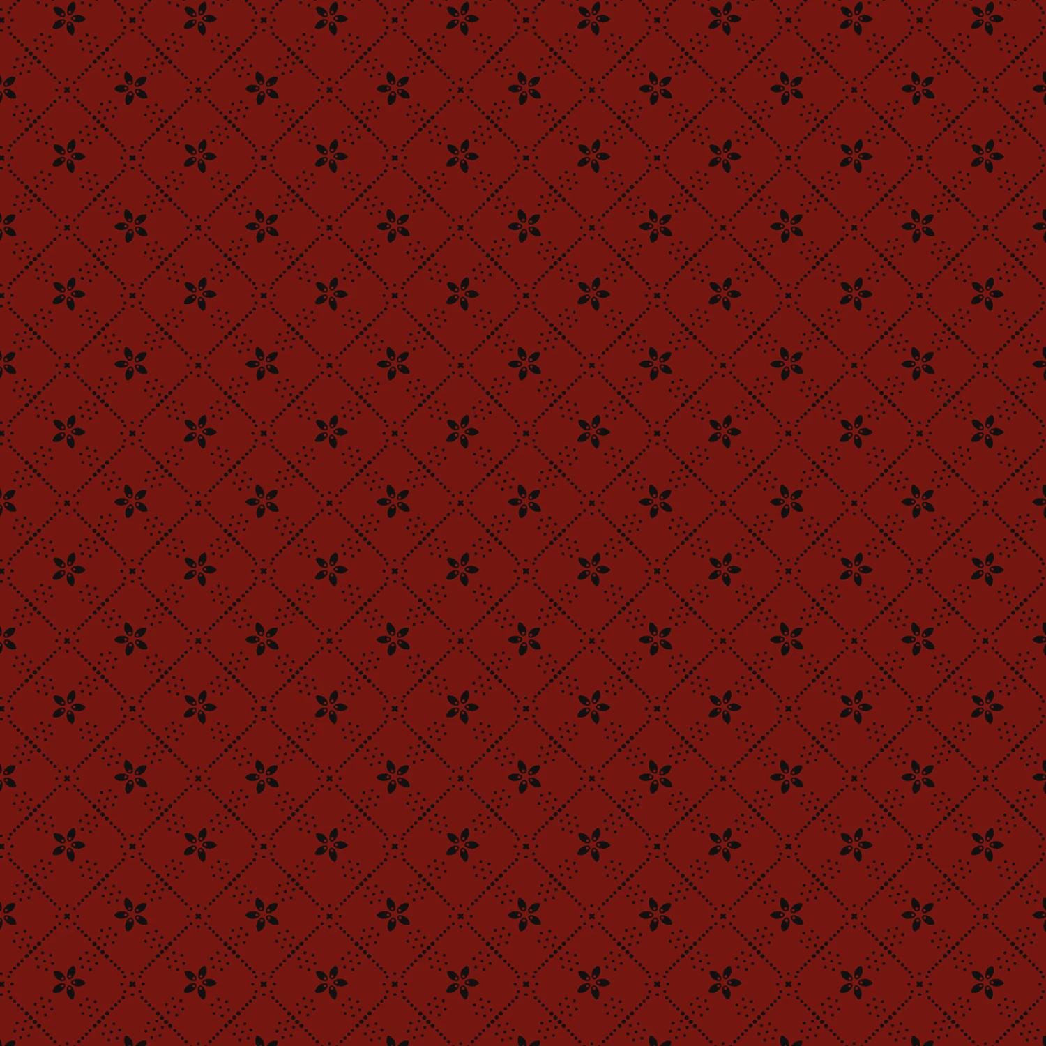 Dear Scarlet by Pam Buda Red Blooming Grid # R171637D-RED