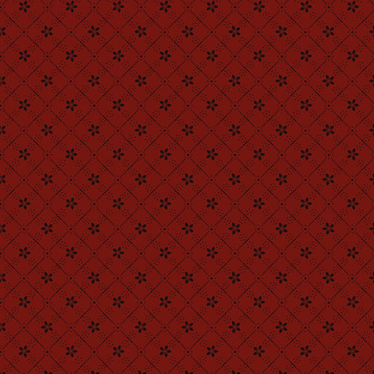 Dear Scarlet by Pam Buda Red Blooming Grid # R171637D-RED