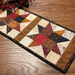Primitive Farmhouse Scrappy Star Table Runner Item #2006