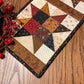 Primitive Farmhouse Scrappy Star Table Runner Item #2006