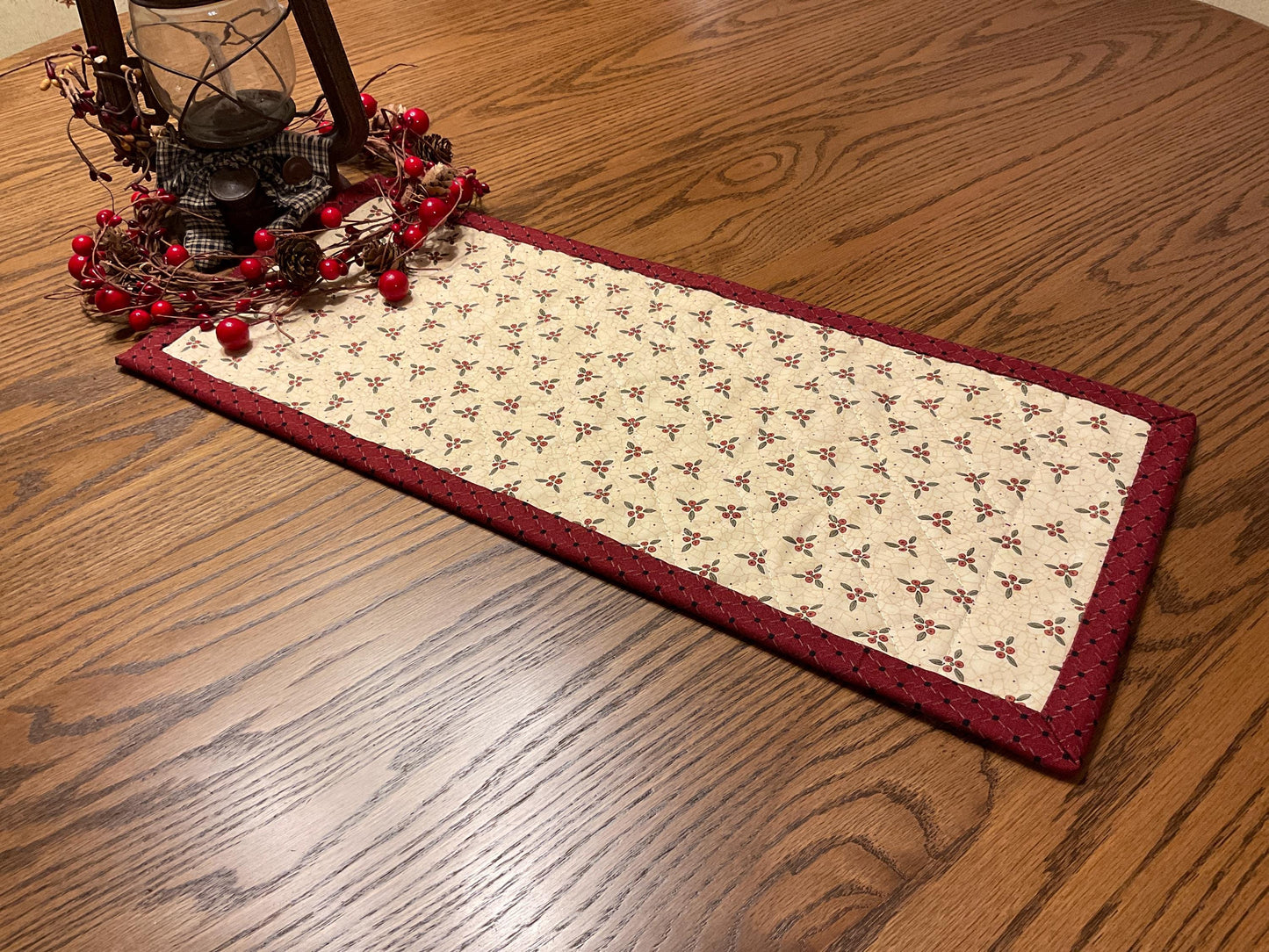 Primitive Farmhouse Scrappy Table Runner Item #2001