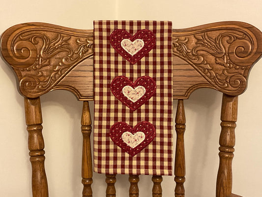 Primitive Farmhouse Valentine Towel Item #2005
