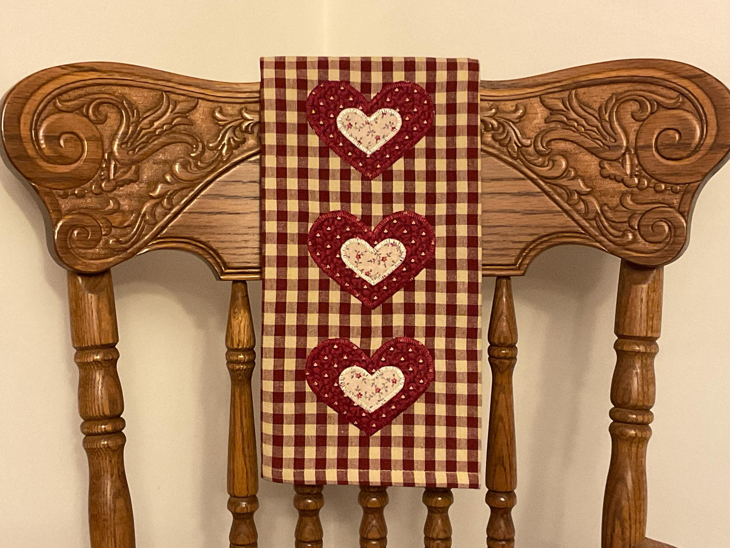 Primitive Farmhouse Valentine Towel Item #2012