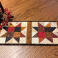 Primitive Farmhouse Scrappy Star Table Runner Item #2006