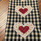 Primitive Farmhouse Valentine Towel Item #2022
