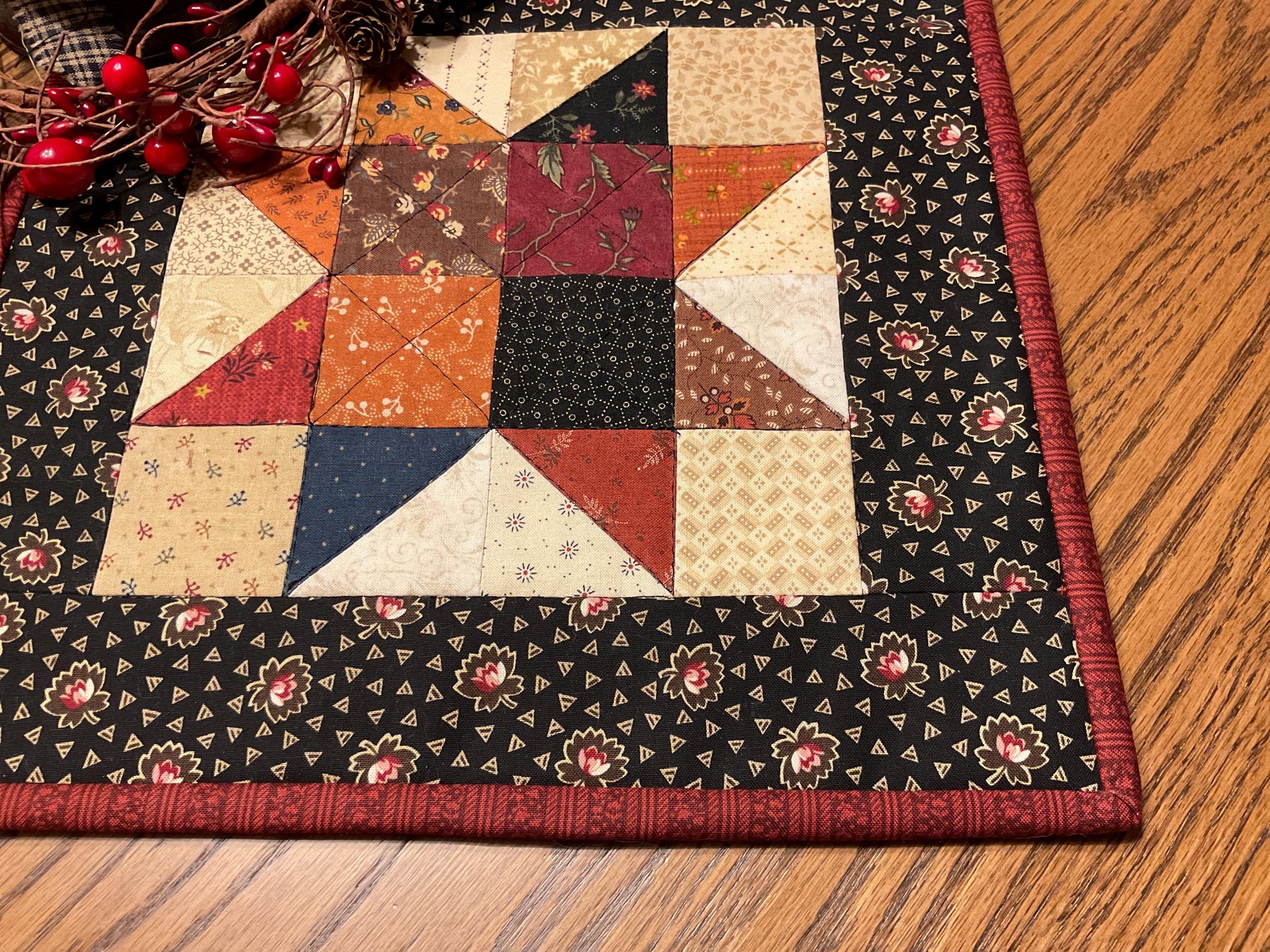 Primitive Farmhouse Scrappy Star Table Topper Item #2014