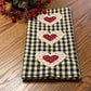 Primitive Farmhouse Valentine Towel Item #2019