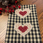 Primitive Farmhouse Valentine Towel Item #2019