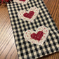 Primitive Farmhouse Valentine Towel Item #2022