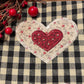 Primitive Farmhouse Valentine Towel Item #2022