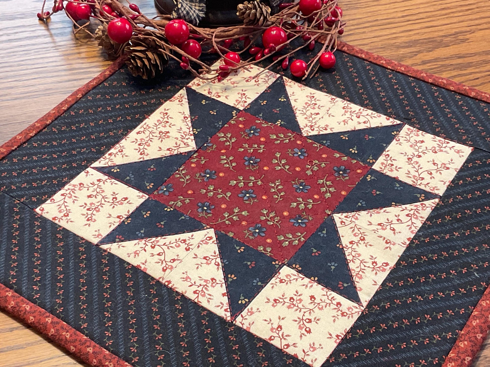 Primitive Farmhouse Americana Table Topper Item #2021