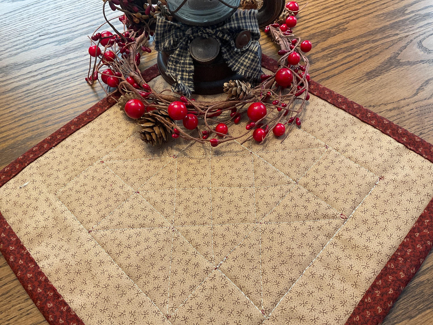 Primitive Farmhouse Americana Table Topper Item #2021