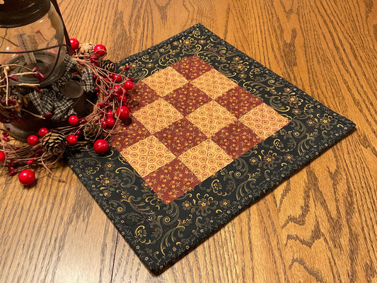 Primitive Farmhouse Checkerboard Table Topper Item #2024